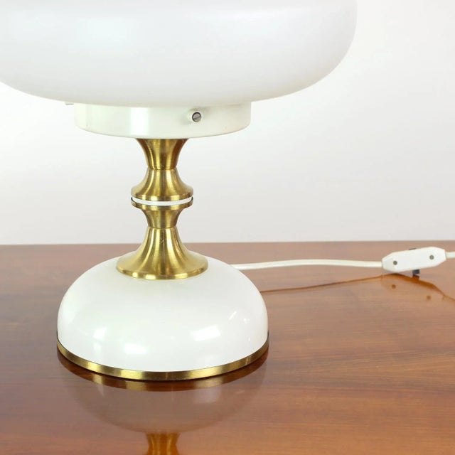 Space Age Table Lamp in Metal and Glass from Napako, Former Czechoslovakia 1970s For Sale - Image 4 of 13