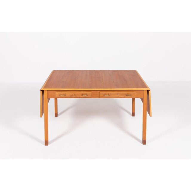 Mid-Century Extendable Dining Table by David Rosen for Nordiska Kompaniet, Sweden, 1950s For Sale - Image 14 of 14