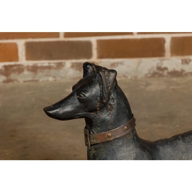 J.W Fiske Iron Greyhound Dog Sculptures, Late 19th Century New York, a Pair For Sale - Image 12 of 12