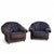 Late 20th Century Slouchy Overstuffed Leather Lounge Chairs in Chocolate Brown - Pair For Sale - Image 13 of 18