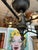 Dark Bronze Color Tole Multi Arm Rustic Chandelier For Sale - Image 4 of 8