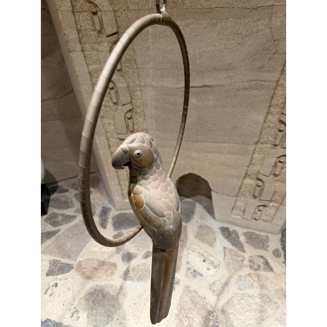 Sergio Bustamante Hanging Parrot Sculpture Arts Craft Mid-Century Modern For Sale - Image 13 of 16