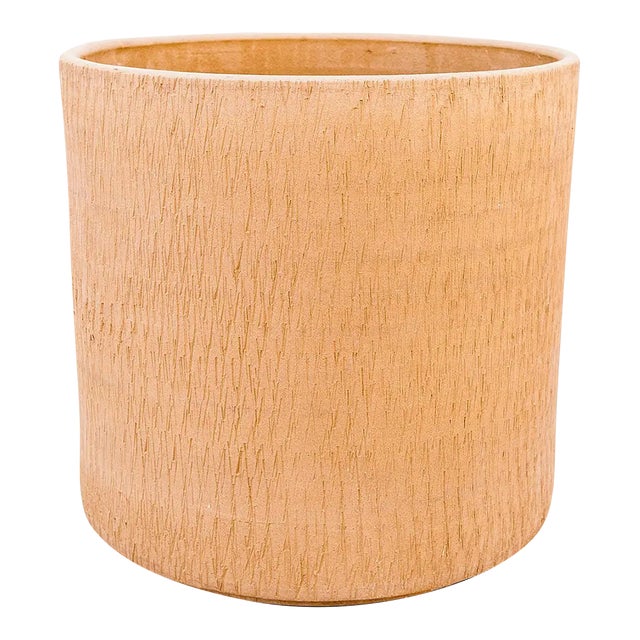 Extra Large Gainey Sgraffito "Nuts and Bolts" Ceramic Pot, California Mid Century Modern For Sale