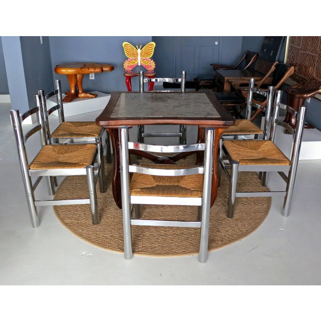 Mid-Century Modern Set of Six Silla Mexico by Diego Matthai For Sale - Image 3 of 9