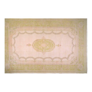 Vintage Chinese Art Deco Hand Knotted Rug, 13'5x21'8 For Sale