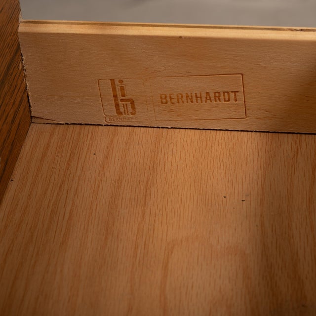 1970s Vintage 1970s Bernhardt Campaign Style Lingerie Chest Dresser W/ Brass Hardware For Sale - Image 5 of 14