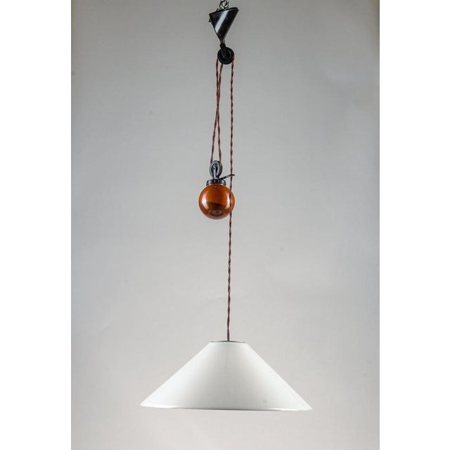 Beige Vintage Pendant Lamp by Enzo Mari & Giancarlo Fassina for Artemide, 1970 For Sale - Image 8 of 14