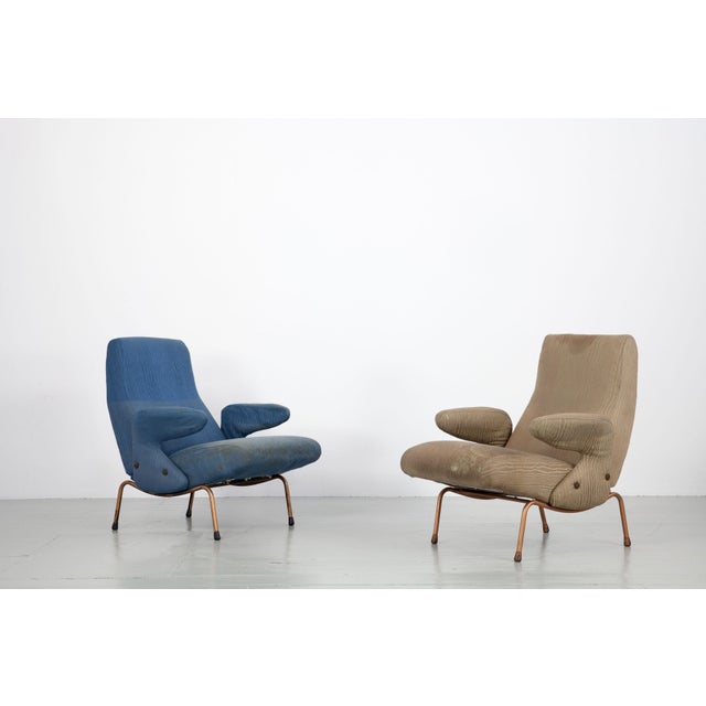 Arflex Delfino Armchairs, by Erberto Arboni for Arflex, 1950s, Set of 2 For Sale - Image 4 of 18