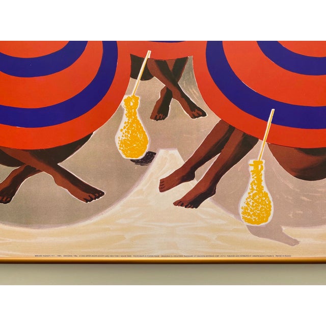 Bernard Villemot Lithograph Print Framed French Pop Art Poster " Orangina " 1984 For Sale In Kansas City - Image 6 of 12