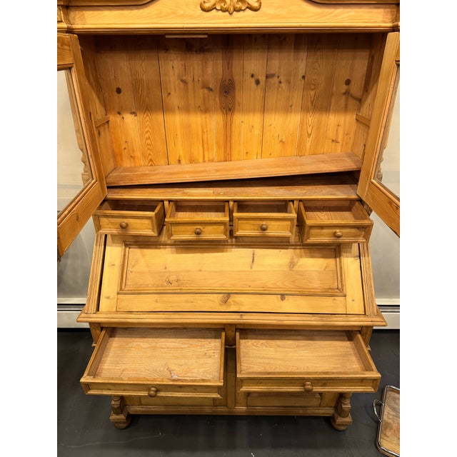 Vintage Danish Country Pine Cupboard For Sale - Image 4 of 9