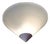 Vintage Ceiling Lamp with White Metal Mounting and White Opal Glass Shade, 1990s For Sale