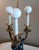 Antique Brass, Bronze, and Marble Cherub Bouillotte Lamp For Sale - Image 11 of 18
