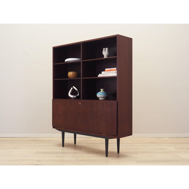 Danish Mahogany Bookcase from Omann Jun, 1970s For Sale - Image 4 of 12