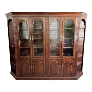 1980s Ethan Allen Cherry Wall Unit