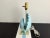 Sky Blue Ceramic Shell Lamp & Shade, C1970 For Sale - Image 17 of 18
