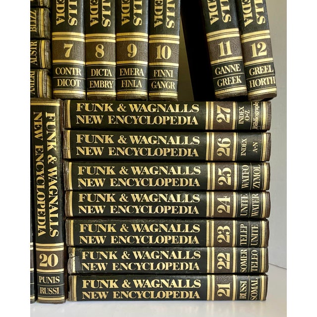 1975 Complete Funk & Wagnalls "New Encyclopedia" 27 Volume Set For Sale - Image 4 of 12