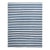 Rug & Kilim’s Contemporary Dhurrie Rug in Navy Blue and Off-White Stripes For Sale