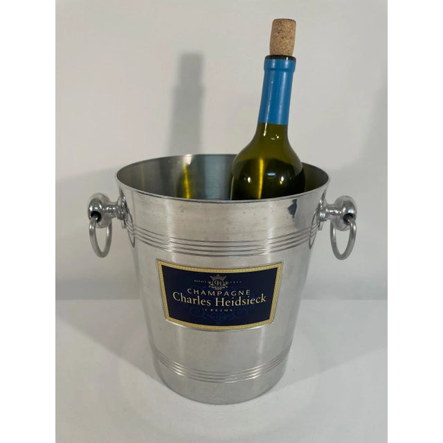 Vintage French "Charles Heidsieck" Champagne Bucket Wine Cooler, Circa 1960s For Sale - Image 13 of 14