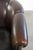 Brown Club Chair in Dark Sheepskin Leather For Sale - Image 8 of 14