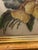Shabby Chic Vintage Pansy Painting on Glass With Distressed Gold Frame For Sale - Image 3 of 6