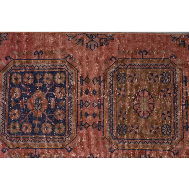 1960s Turkish Oushak Extra Long and Wide Runner - Stair Tread 2'6'' X 21'3'' For Sale - Image 9 of 12