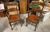 1970s Pair of Vintage Leather Seated Wooden Chairs For Sale - Image 5 of 7