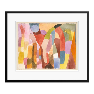 Paul Klee 'Movement of Vaulted Chambers' Archival Pigment Print Framed in Black Reproduction