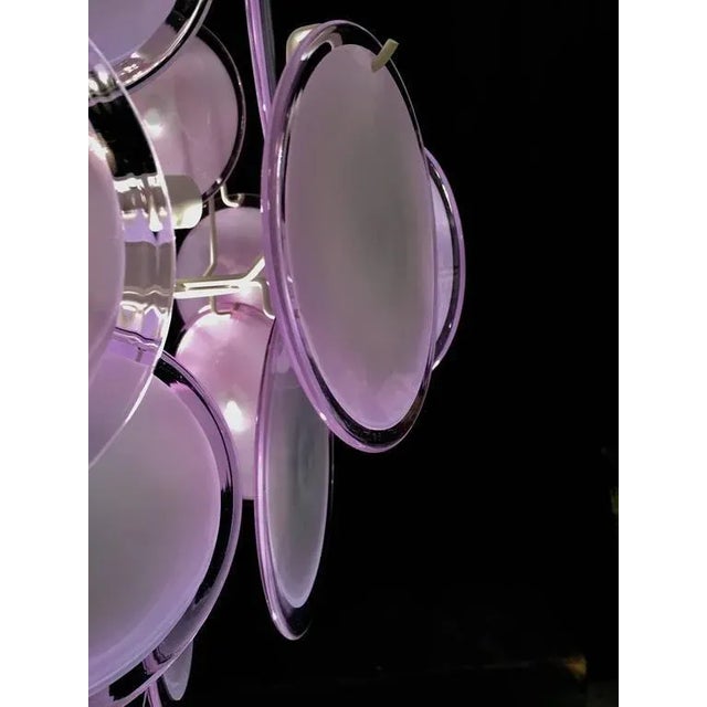 Disc Murano Chandelier from Vistosi, 1970s For Sale - Image 3 of 9