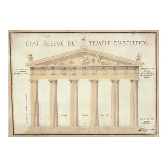 A. Defrasse Envoi De Rome Lithograph For Sale