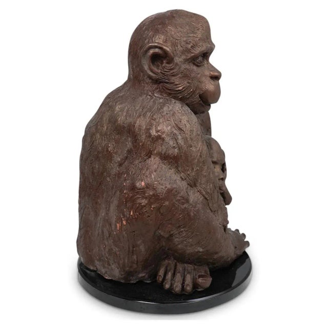 Vintage Mid-20th Century Monkey Figurine For Sale - Image 4 of 9