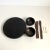 Wood Caviar Serving Set Ebony Wood & Mother of Pearl Spoons Set of 7 For Sale - Image 7 of 10