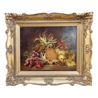 George Lance, British Still Life, 1838, Oil on Canvas For Sale