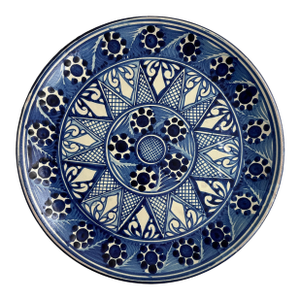 Hand Painted Blue and White Charger