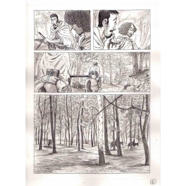 This work entitled "We're almost there" is a table of the graphic novel published in 2016 by Kleiner Flug in Italy...