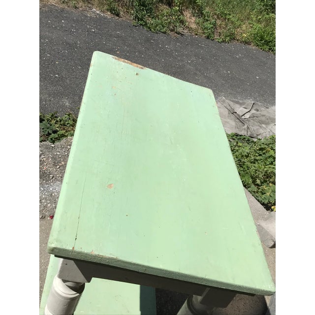 White Rustic Dining Table, 1950s For Sale - Image 8 of 10