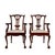Pair Antique Chippendale Revival Carved Mahogany Ball & Claw Arm Chairs For Sale - Image 4 of 18