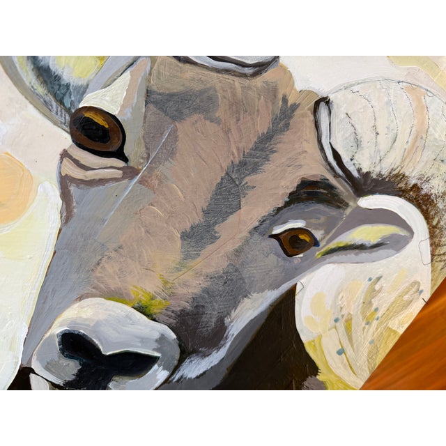 "Ram Stare" a Ram Painting For Sale - Image 9 of 12