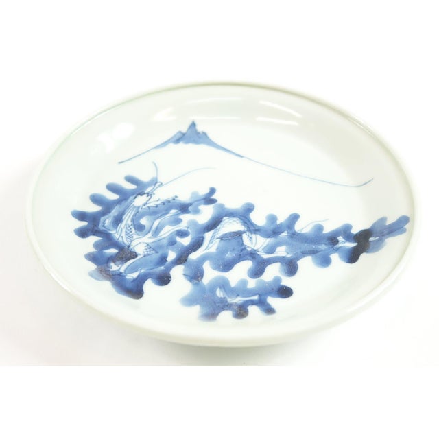 Chinese Antique Chinese Blue and White Plate For Sale - Image 3 of 4