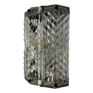 Brass and Glass Wall Lamp by Wiktor Berndt for Flygsfors For Sale