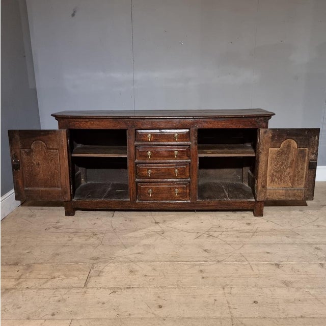 18th Century English Oak Dresser Base For Sale - Image 6 of 8