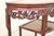 Late 20th Century Vintage Oriental Chinese Carved Hardwood Demilune Marble Top Console Hall Table For Sale - Image 5 of 11
