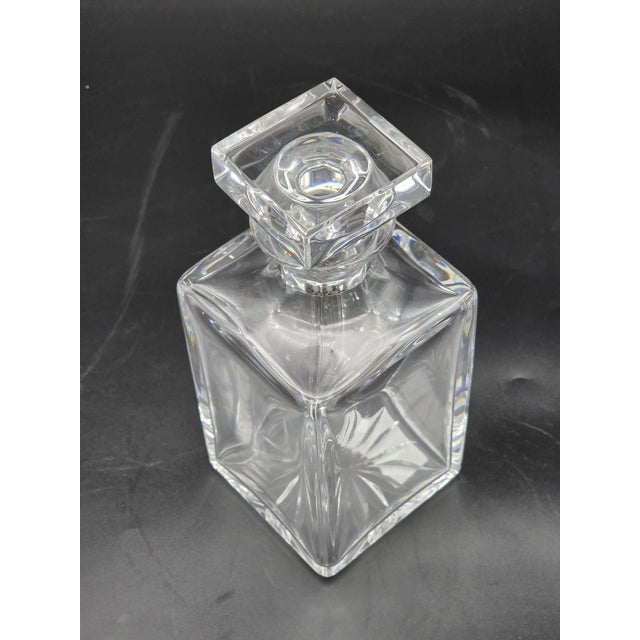Glass 20th Century Cut Crystal Decanter from Atlantis, Portugal For Sale - Image 7 of 8