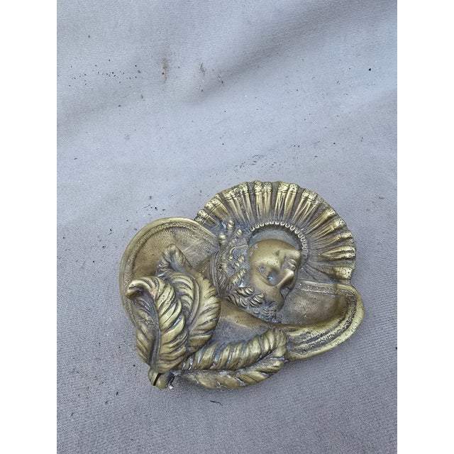 Antique Brass Ink Well For Sale In Los Angeles - Image 6 of 8