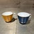 Vintage Richard Ginori Sapphire Blue Porcelain Teacup Set of 2 For Sale In San Diego - Image 6 of 9