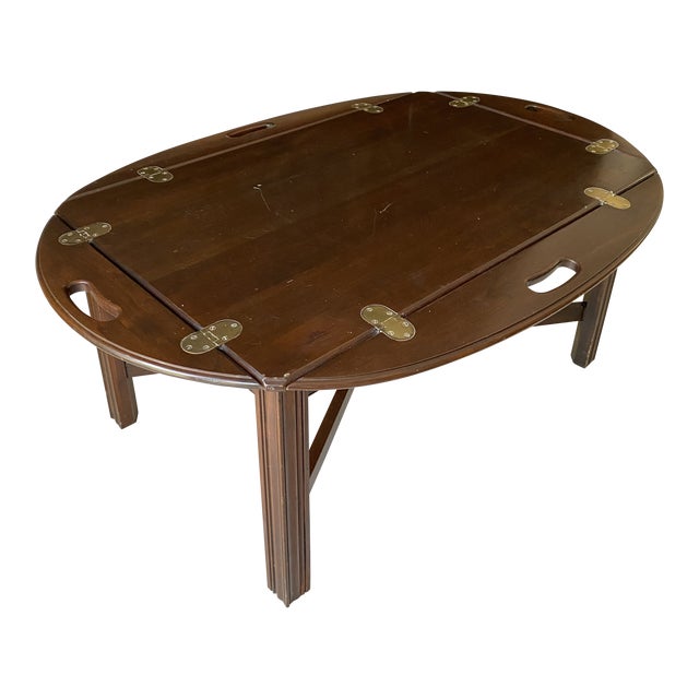 English Style Campaign Coffee Table Chairish