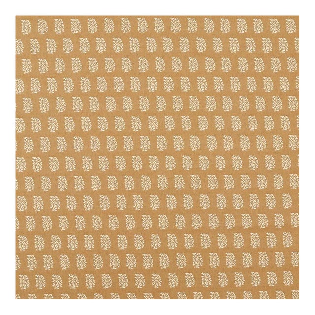 Sanderson Bagru Fabric in Tumeric - a sample For Sale