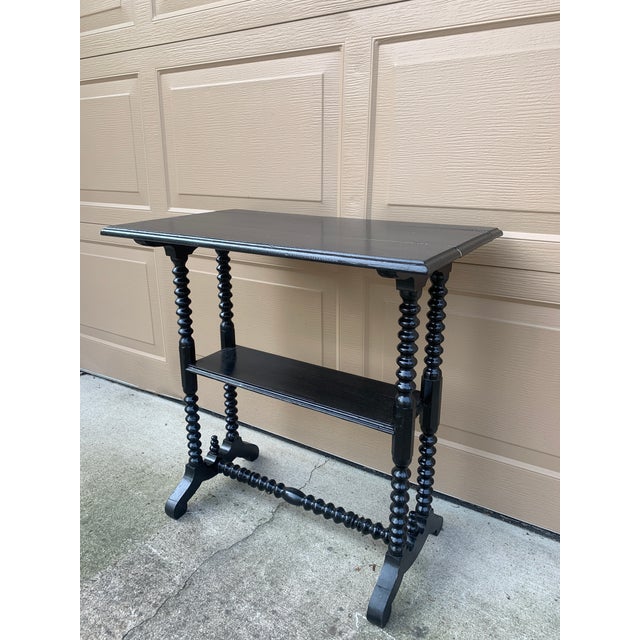 Late 19th Century American Victorian Painted Walnut Side Table For Sale In South Bend - Image 6 of 11