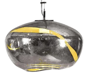 Galaxy Pendant Light from the Vista Swirl Collection in Silver