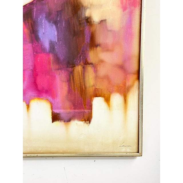 C. 1960s Large Abstract Painting by California Modernist Robert Lawson For Sale - Image 4 of 9
