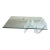 1980s Modern Lucite Glass Wave Zig Zag Suspension Waterfall Acrylic Coffee Cocktail Table For Sale